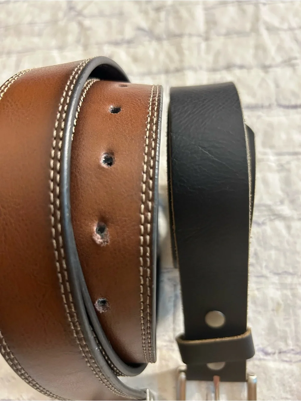 DICKIES GENUINE LEATHER REVERSIBLE CHUNKY AND ES1300 CHUNKY CHANGEABLE BELTS